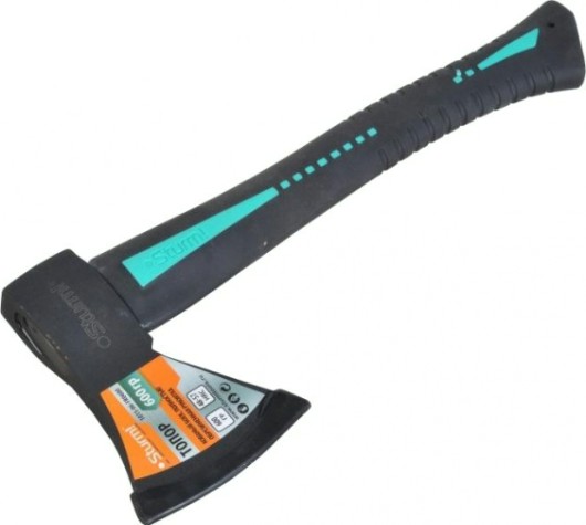 Топор Sturm 1015-06-FR0600 600гр. (кованый боек, удлинен. полностью обрезин.