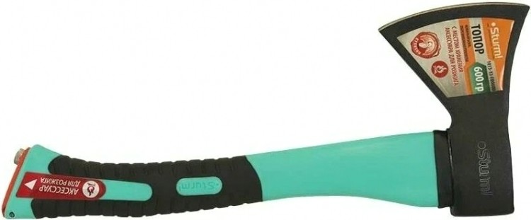 Топор Sturm 1015-13-FB0600 600гр. (обрезин.фибер.рукоятка, с зажигалкой)