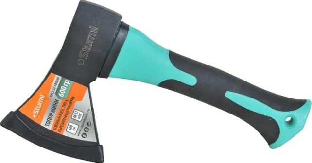 Топор Sturm 1015-22-FB0600 мини 600гр. (кованый боек, обрезиненная рукоятка)