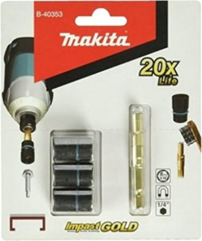 Торцевая головка MAKITA B-40369 Impact Gold 9.6х61 (хвостовик + 3 головки)