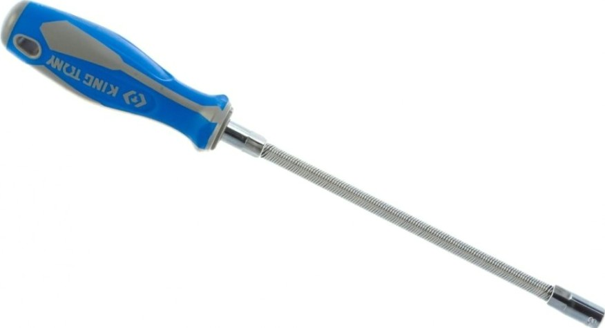 Торцевая отвертка-ключ KING TONY 8,0 мм 190 мм, гибкая, для хомутов [1453-08]