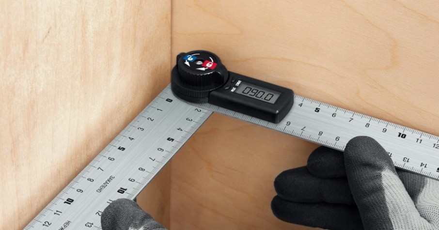 Транспортир-угломер ЗУБР 300мм электронный, Профессионал [34296]