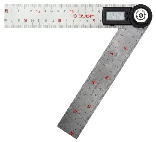 Транспортир-угломер ЗУБР ЭКСПЕРТ УТЭ-20 электронный, 200 мм [34294]