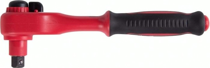 Трещотка диэлектрическая KING TONY 4771VE-10 1/2", 250 мм, 24 зуб., флажковая с кнопкой, фикс.