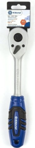 Трещотка Кобальт 642-401 1/2" 250 мм, 45 зубьев флажковый переключатель