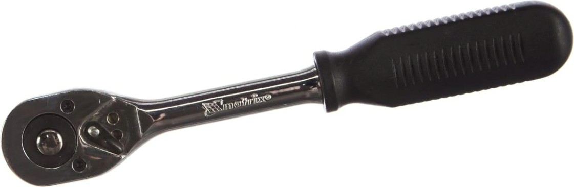 Трещотка MATRIX 3/8" с переключателем, crv, хромированная 14013 [14013]