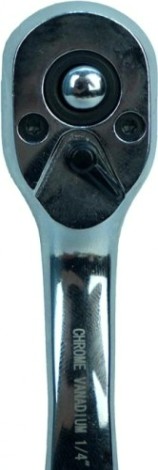 Трещотка Sturm 1045-17-R1/4 квадрат 1/4", 72 зуба, с быстрым сбросом, crv