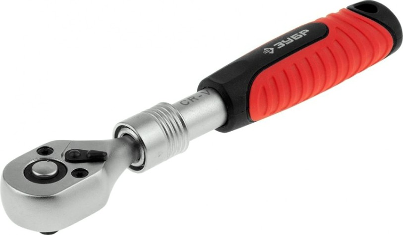 Трещотка ЗУБР МАСТЕР "эксперт" 1/4", телескопическая, cr-v, 72 зубца [27732-1/4]