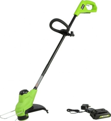 Триммер аккумуляторный GREENWORKS G24LT25K2, 24V 25 см, с 1хАКБ 2Ач и ЗУ [2107207SA]