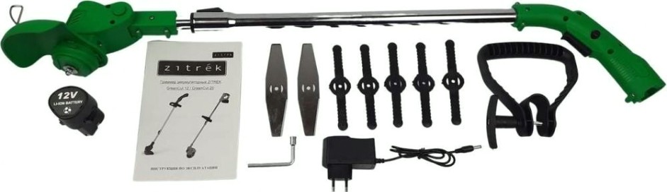 Триммер аккумуляторный ZITREK GreenCut 12 (12в, li-ion аккумулятор 1шт) [082-2000]
