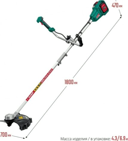 Триммер аккумуляторный ЗУБР ТАБ-365 бесщеточный, без АКБ и ЗУ Триммер аккумуляторный ЗУБР ТАБ-365 бесщеточный, без АКБ и ЗУ