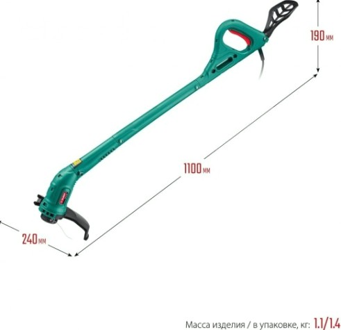 Триммер электрический ЗУБР ТСН-25-300