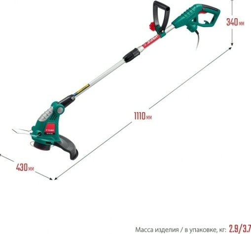 Триммер электрический ЗУБР ТСН-33-600