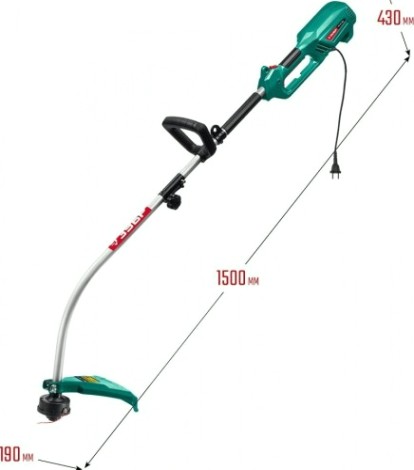 Триммер электрический ЗУБР ТСВ-38-1300