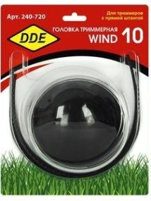 Триммерная головка DDE Wind 10 аналог "jet-fit", 2-х прутк. [240-720]