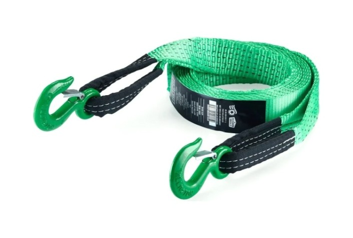 Трос буксировочный HITCH REGULAR 7,5 т, 5,0 м масса авто 2,5 т, лента 50 мм, крюк-крюк [SZ071507]