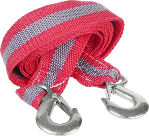 Трос буксировочный ЗУБР "МАСТЕР" 2 крюка, сумка, 4 м, 5 т [61210-5]