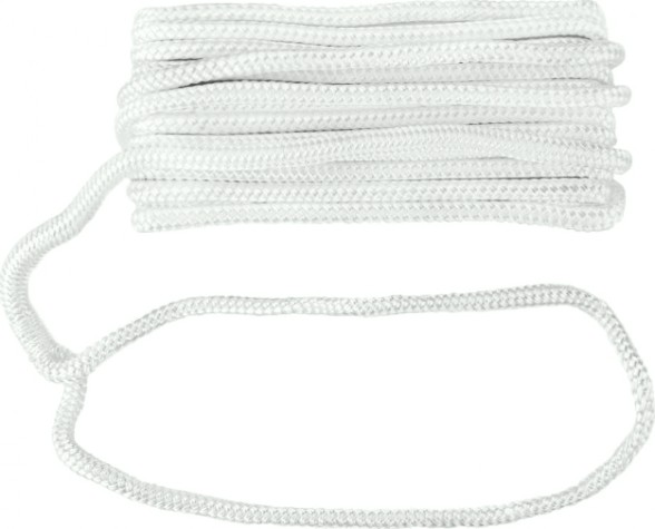 Трос швартовый с огоном SKIPPER плетеный, 10мм*10,67м, нейлон белый [SK-TDNBR101067W]