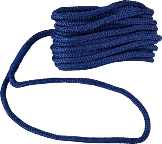 Трос швартовый с огоном SKIPPER плетеный, 10мм*6,1м, нейлон синий [SK-TDNBR1061BL]