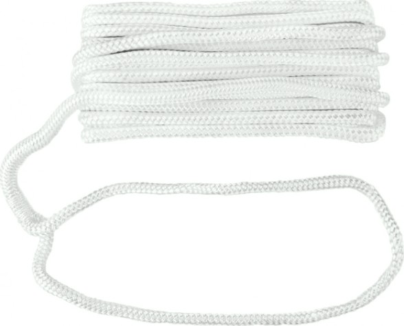 Трос швартовый с огоном SKIPPER плетеный, 12мм*10,67м, нейлон белый [SK-TDNBR1261W]