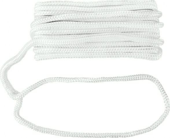 Трос швартовый с огоном SKIPPER плетеный, 14мм*10,67м, нейлон белый [SK-TDNBR141067W]