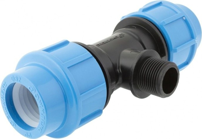 Тройник ДЖИЛЕКС 32 х 3/4" х 32 с наружной трубной резьбой 9439 [9439]