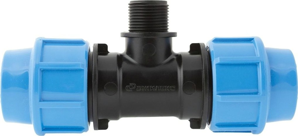 Тройник ДЖИЛЕКС 32 х 3/4" х 32 с наружной трубной резьбой 9439 [9439]