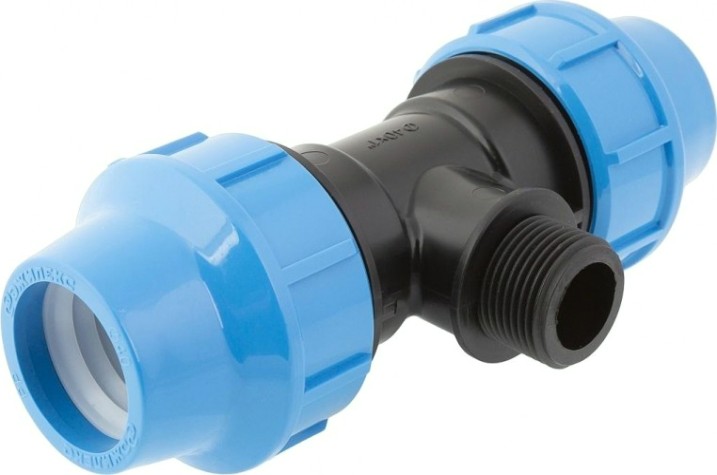 Тройник ДЖИЛЕКС 40 х 1" х 40 с наружной трубной резьбой 9445 [9445]