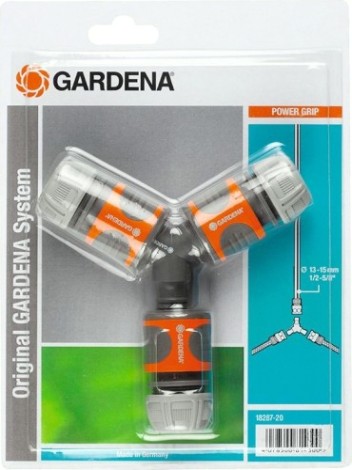 Тройник GARDENA с коннекторами 1/2" 18287-20.000.00 [18287-20.000.00]