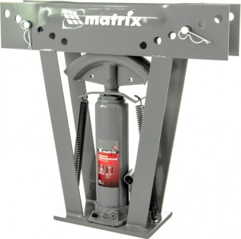 Трубогиб гидравлический MATRIX 1/2"–2", 12 т, в комплекте с башмаками [181335]
