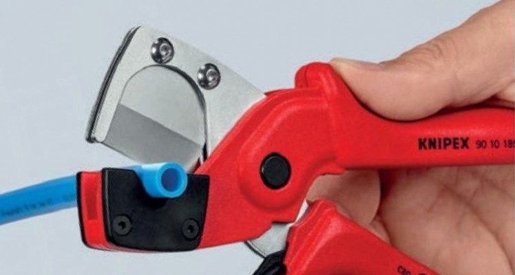 Труборез - ножницы KNIPEX KN-9010185 для многослойных и пневматических шлангов