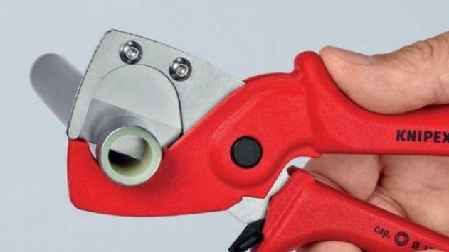 Труборез - ножницы KNIPEX KN-9025185 для композитных металлопластиковых труб Труборез - ножницы KNIPEX KN-9025185 для композитных металлопластиковых труб