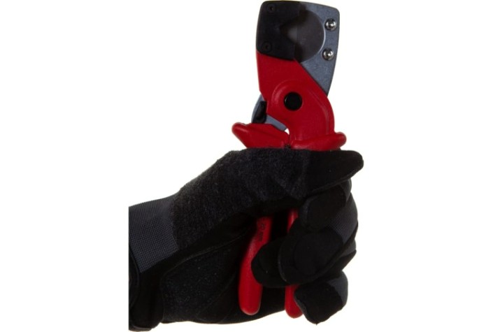 Труборез ручной KNIPEX KN-9010185SB для многослойных и пневматических шлангов, ø 4-20