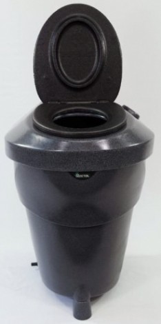 Туалет дачный ЭКОПРОМ Rostok [черный гранит]