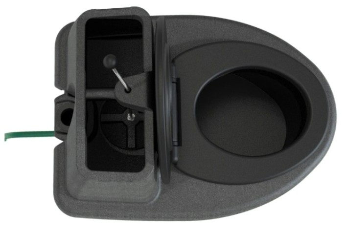 Туалет дачный ЭКОПРОМ Rostok КОМФОРТ [черный гранит]