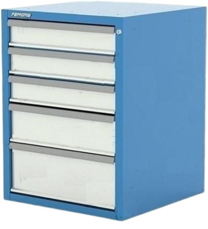 Тумба инструментальная FERRUM 600х600х820h мм. 5 ящиков [51.805]
