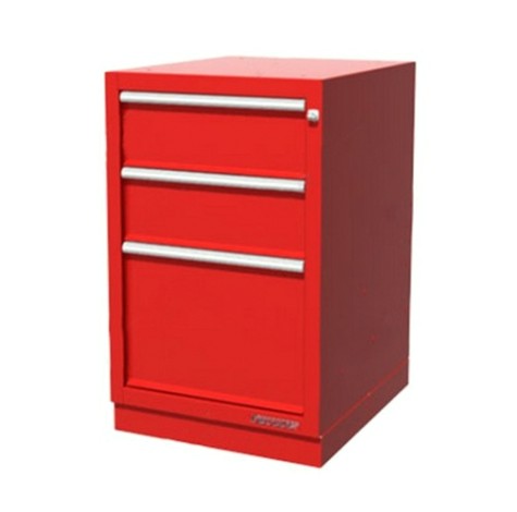 Тумба верстачная FERRUM с 3 ящиками 01.403R-3000 (красный)