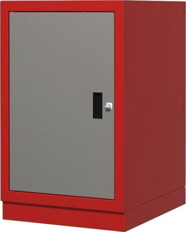 Тумба верстачная FERRUM с дверцей 01.410-3000/9007 (красный/серый)
