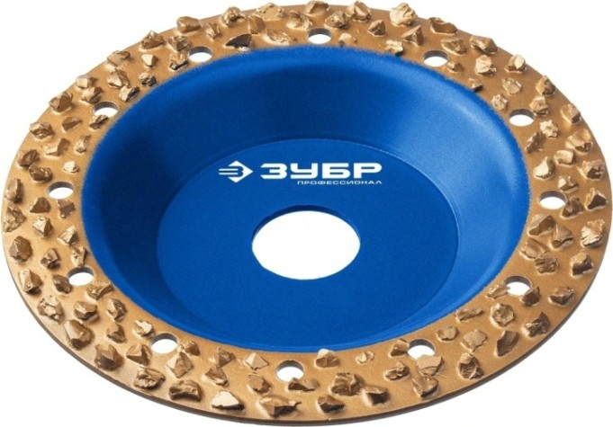 Твердосплавная чашка ЗУБР Плоская №3 обдирочно-шлифовальная, 125 мм [33430-3]