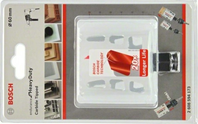 Твердосплавная коронка BOSCH 60 х 60 мм Endurance for Heavy [2608594173]