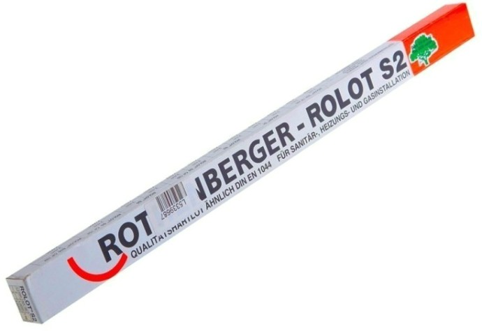 Твердый припой ROTHENBERGER ROLOT S 2 40202 2.0 мм, коробка 1.0 кг [40202]