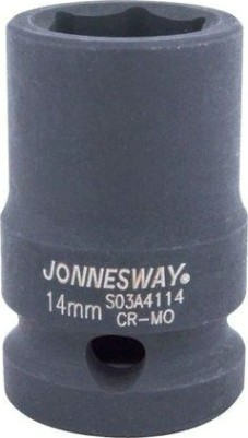 Ударная головка шестигранная с посадкой 1/2" JONNESWAY S03A4114 14 мм [047827]