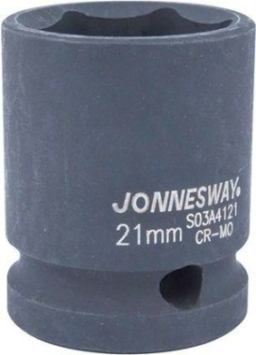 Ударная головка шестигранная с посадкой 1/2" JONNESWAY S03A4121 21 мм [047188]