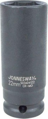 Ударная головка шестигранная с посадкой 1/2" JONNESWAY S03AD4122 22 мм [047851]