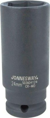 Ударная головка шестигранная с посадкой 1/2" JONNESWAY S03AD4124 24 мм [047853]