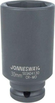 Ударная головка шестигранная с посадкой 1/2" JONNESWAY S03AD4130 30 мм [047859]