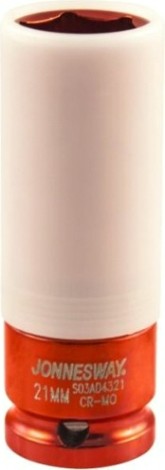 Ударная головка шестигранная с посадкой 1/2" JONNESWAY S03AD4321 для легкосплавных колесных дисков, 21 мм [099429]