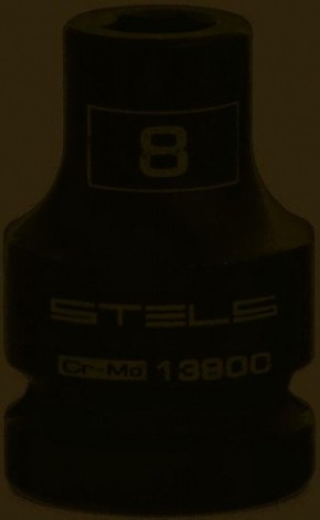 Ударная головка шестигранная с посадкой 1/2" STELS 13900 8 мм Ударная головка шестигранная с посадкой 1/2" STELS 13900 8 мм
