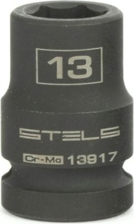 Ударная головка шестигранная с посадкой 1/2" STELS 13917 13 мм Ударная головка шестигранная с посадкой 1/2" STELS 13917 13 мм