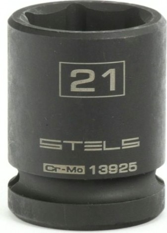 Ударная головка шестигранная с посадкой 1/2" STELS 13925 21 мм Ударная головка шестигранная с посадкой 1/2" STELS 13925 21 мм